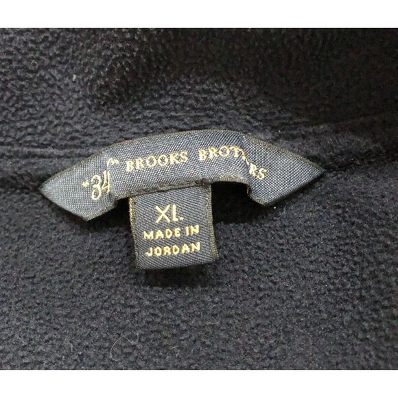 Brooks Brothers 346 Womens Purple 1/4 Zip Fleece Pullover XL Pocketed Jacket - Picture 3 of 5